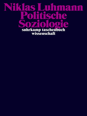 cover image of Politische Soziologie